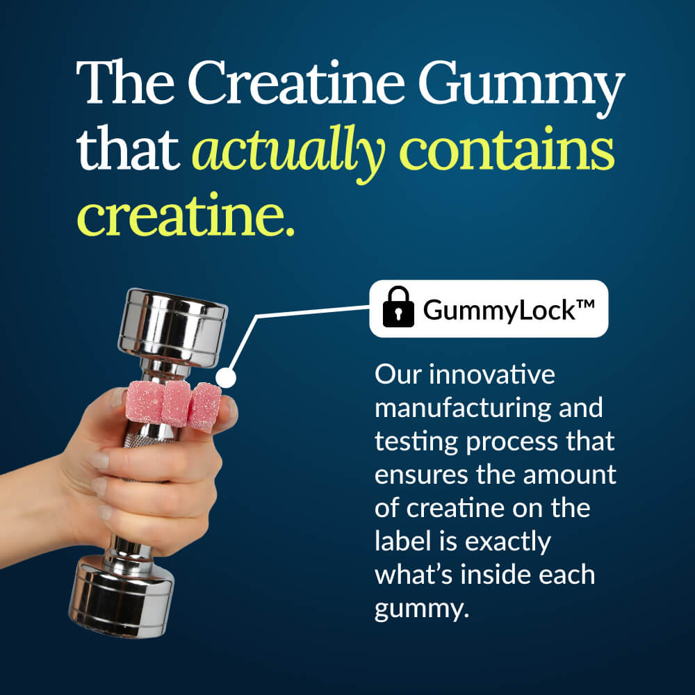 The creatine gummy that actually contains creatine.
